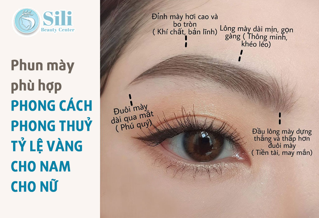 phun chân mày phù hợp khuôn mặt