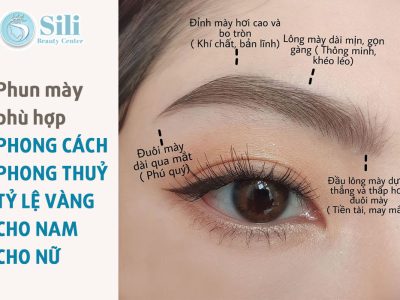 phun chân mày phù hợp khuôn mặt
